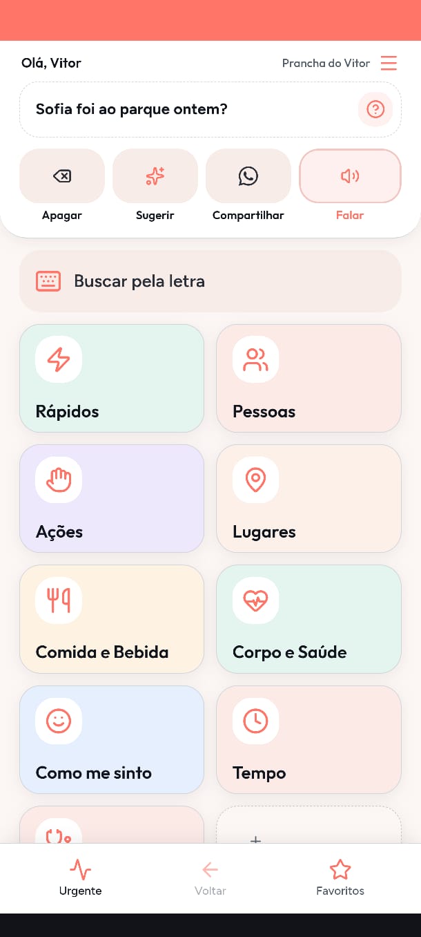 Captura de tela do aplicativo CLA